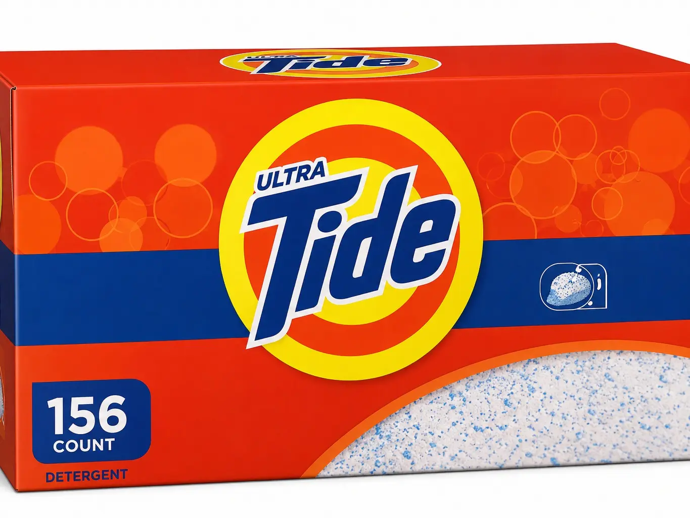 Tide Ultra Powder Laundry Detergent, Original Formula, 156 Loads, High-Efficiency (HE) Compatible, Powder Detergent