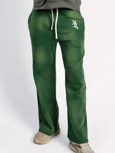 Green Acid Wash Sweatpants