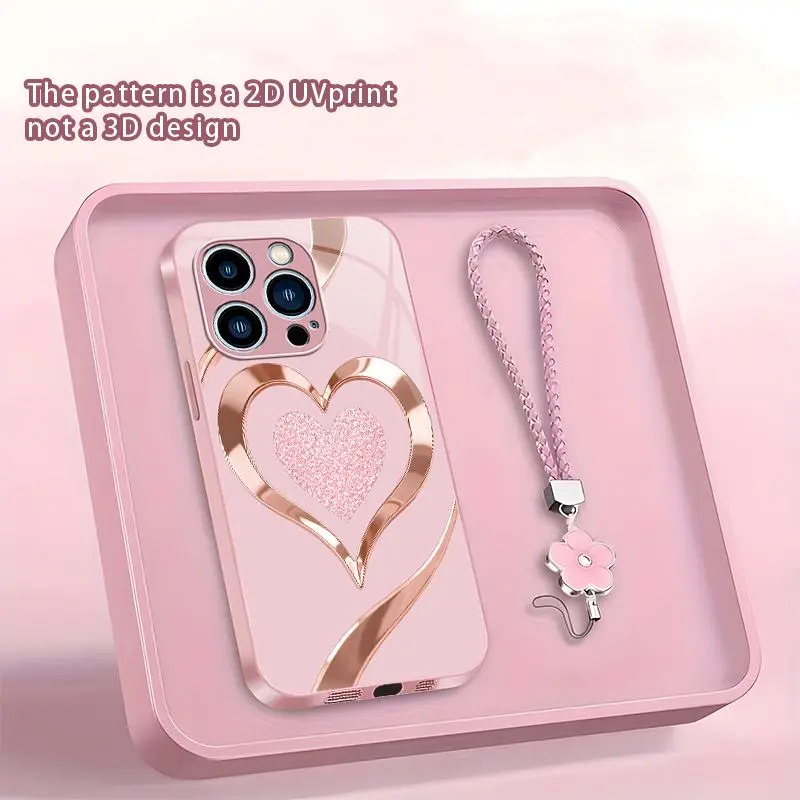 Suitable for [iPhone 13 Pro ] Women's new phone case,Stylish, premium-look heart pattern; full-coverage camera protection that fits the phone perfectly; available in a variety of colors !YM99