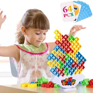 Balance Stacking Block Game Tower Building Toy Educational Puzzle Game for Kids and Adults Family Party Game