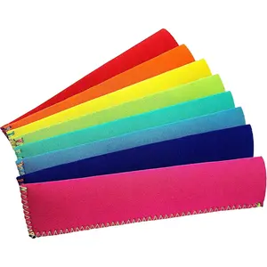 Kooleez Ice Pop Sleeves, Insulated Neoprene Sleeve for Freezer Pop/Ice Pop, Popsicle Holders for , Washable and , Assorted Colors, 8-Pack