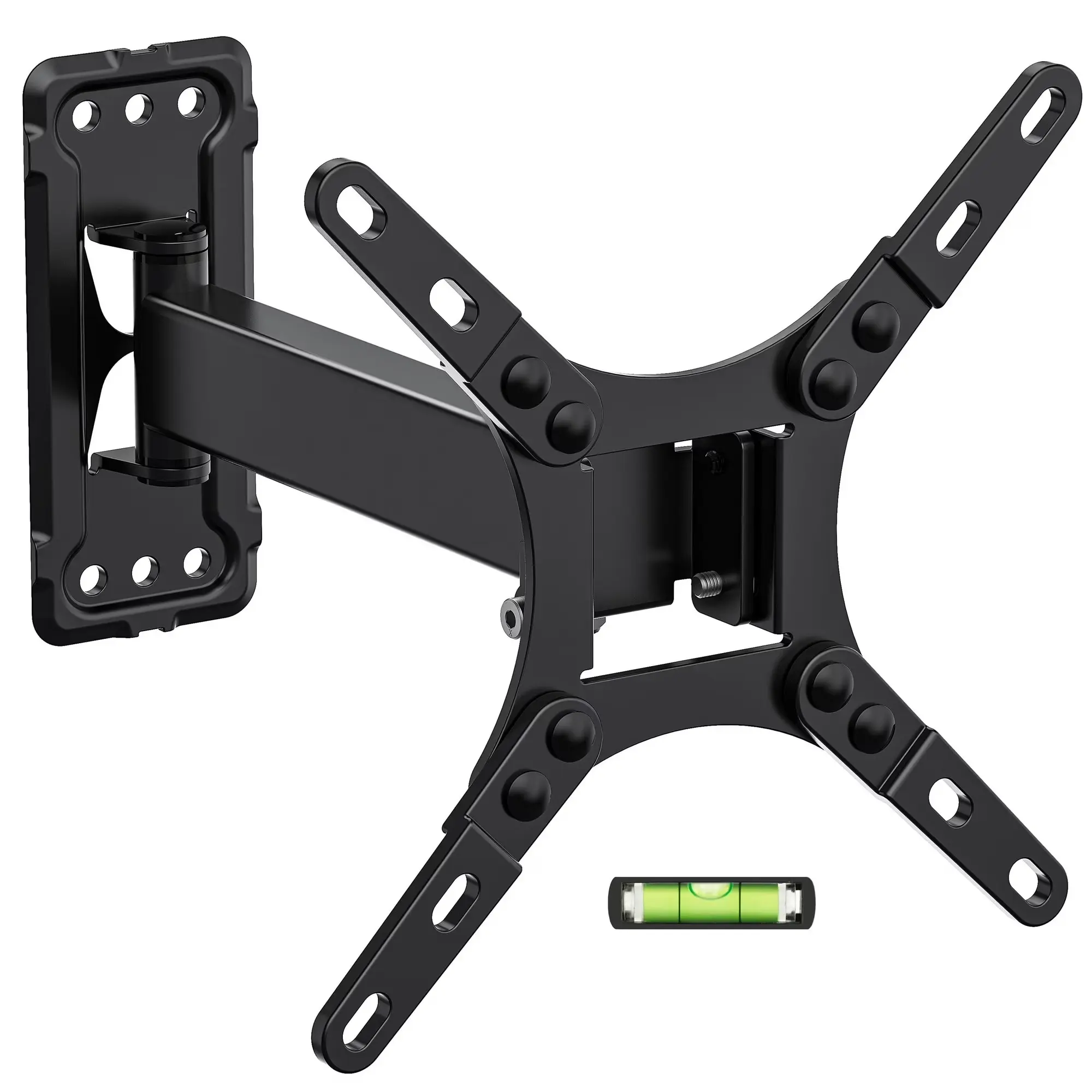 Full Motion TV Wall Mount Monitor Mount Swivels Tilts Extension Rotation for 13-42 inch TV & Monitor Max VESA 200x200mm up to 55lbs