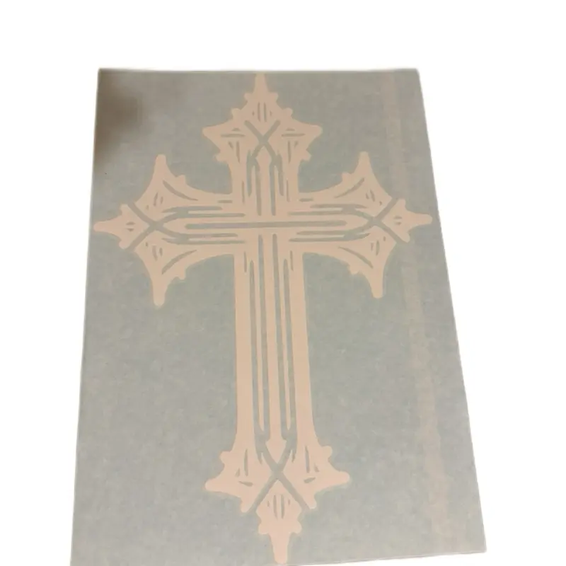 Gothic Cross Car Decal V4