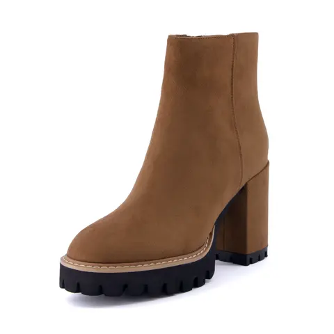Cushionaire Ringo Platform Heel Boots for Women | Stylish High Heel Fashion Boots with Memory Foam Padding | Comfortable Everyday Boots with Wide Widths Available