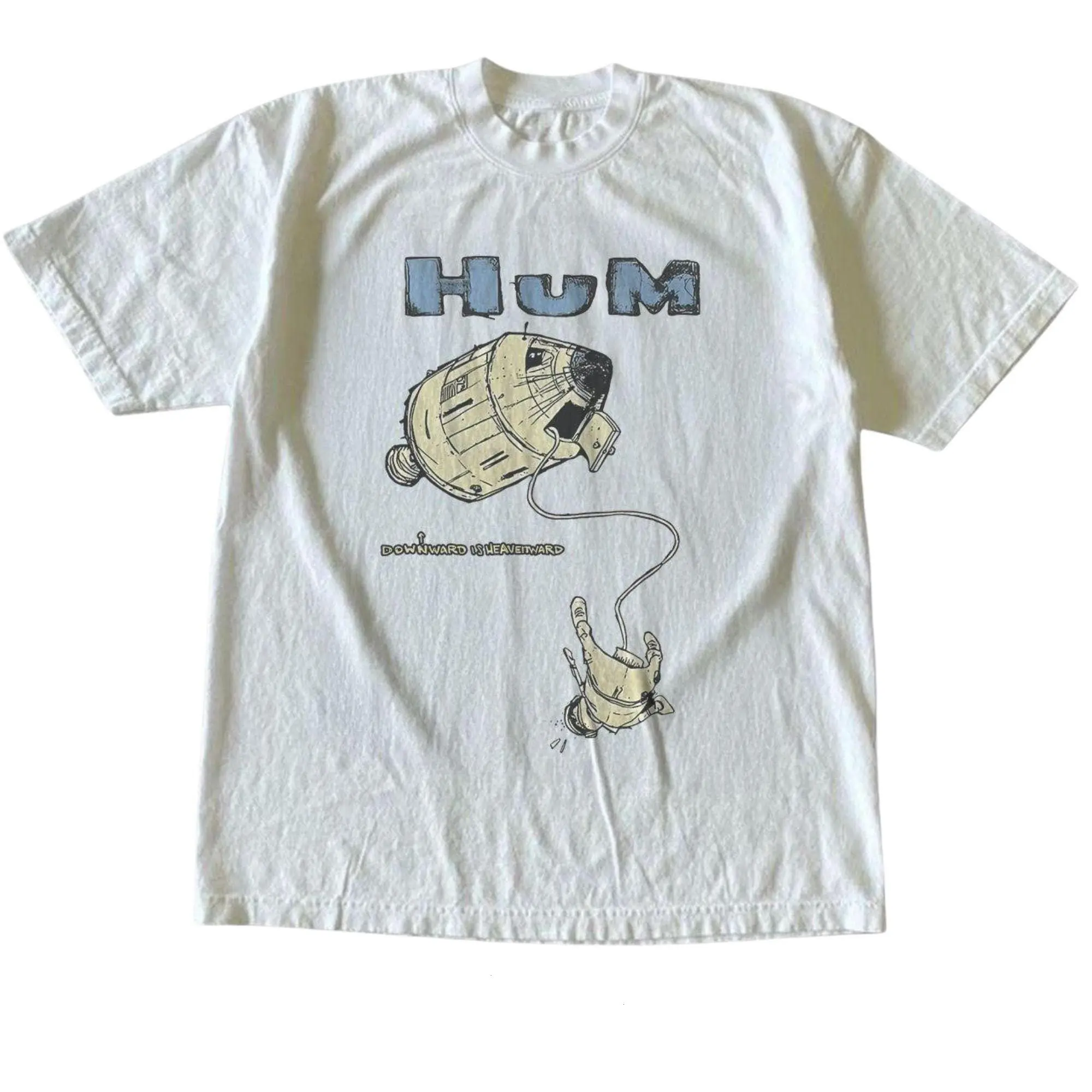 Downward Is Heavenward Hum Band Album Art White Tee