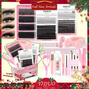 DIY Lashes, Lightweight Lash Extensions, Long Lasting Eyelashes, Natural Eyelash Extensions with Lash Bond, Seal, Remover & Tweezers, Self Grafting Curl Eyelashes, Fluffy Eyelash Clusters, DIY Cluster Lash Set, DIY False Eyelashes