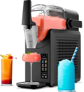 Slush-Ease MAX 90oz Slushie Machine, 64oz Liquid Capacity Frozen Drink Maker & Slushy Machine with 5 Presets and LED Display, Frappes, Smoothies