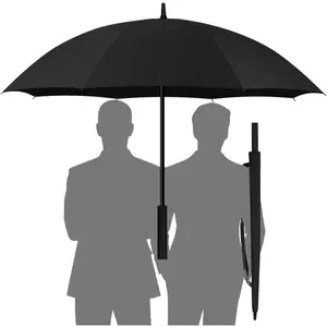 Fast Drying Duty Windproof Large Umbrella for Rain & Sun, Big Open Golf Umbrellas Wind Resistant, 57 Inch Large Oversized Stick Umbrella for 2 Persons