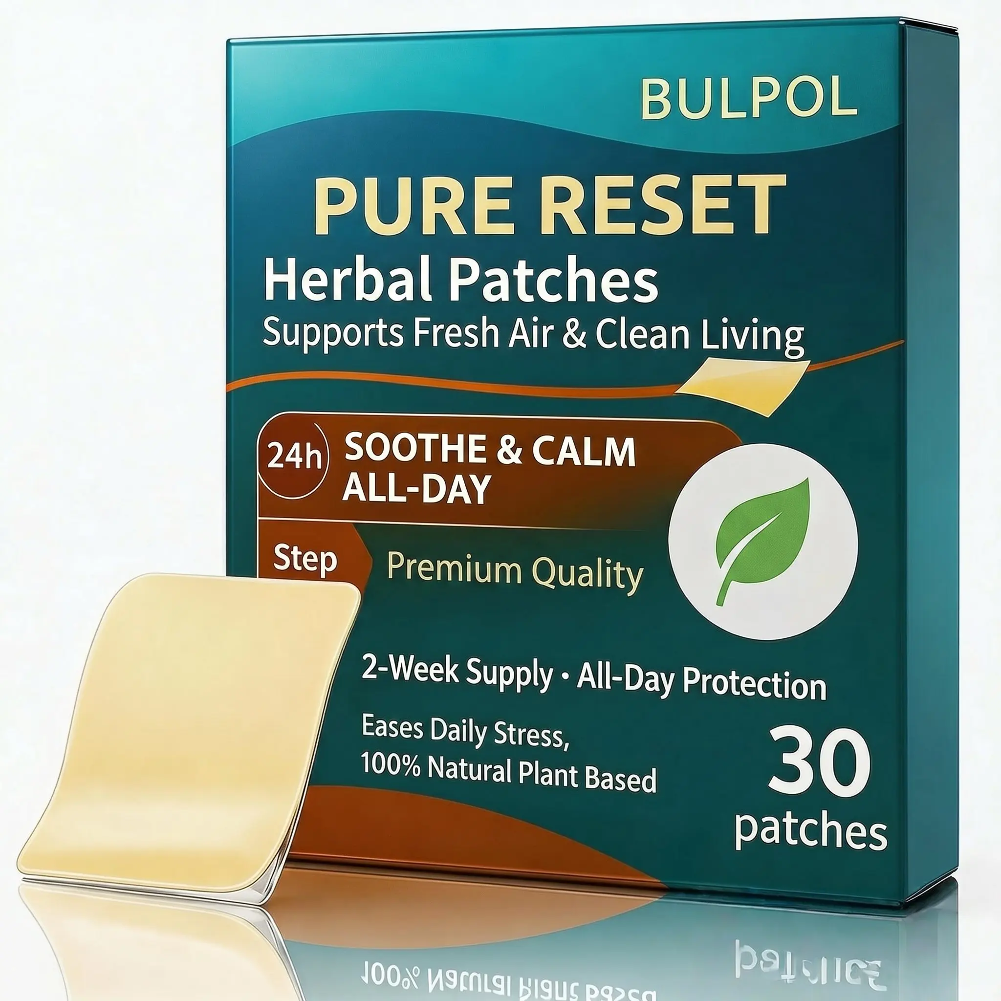 Premium Botanical Habit Support Patches - 24H Calm & Relaxation System, Skin-Friendly Slow-Release Plant Formula (30 Pcs)