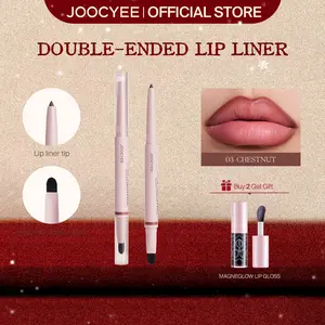 JOOCYEE Double-Ended Lip Liner – Matte Finish, Smooth, Blur, Long-Lasting & Smudge-Proof, Easy for Beginners, Travel-Friendly, Perfect for Party & Glam Makeup, Valentines Day Gift, New Year