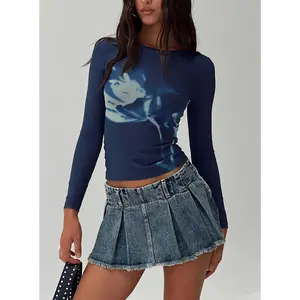 Raldor Long Sleeve Top Navy