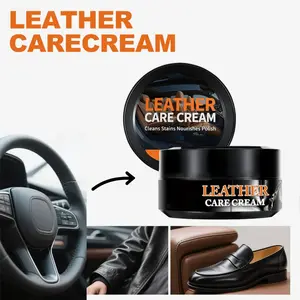 2pcs Leather Cleaning Balm for Car and Home, Multipurpose Interior Cleaner for Seats, Sofa, Shoes, Dashboard