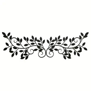CIFbuy Metal Tree Leaf Wall Decor Black Vine Branch Hanging Art for Kids Room Kindergarten Ornament