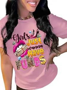 Colorful Casual Summer T-Shirt for Women