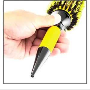 Ceramic Ionic Boar Bristle Brush Set for Women Men with 3.5 cm Ergonomic Handle Brazilian Professional Styling Tool
