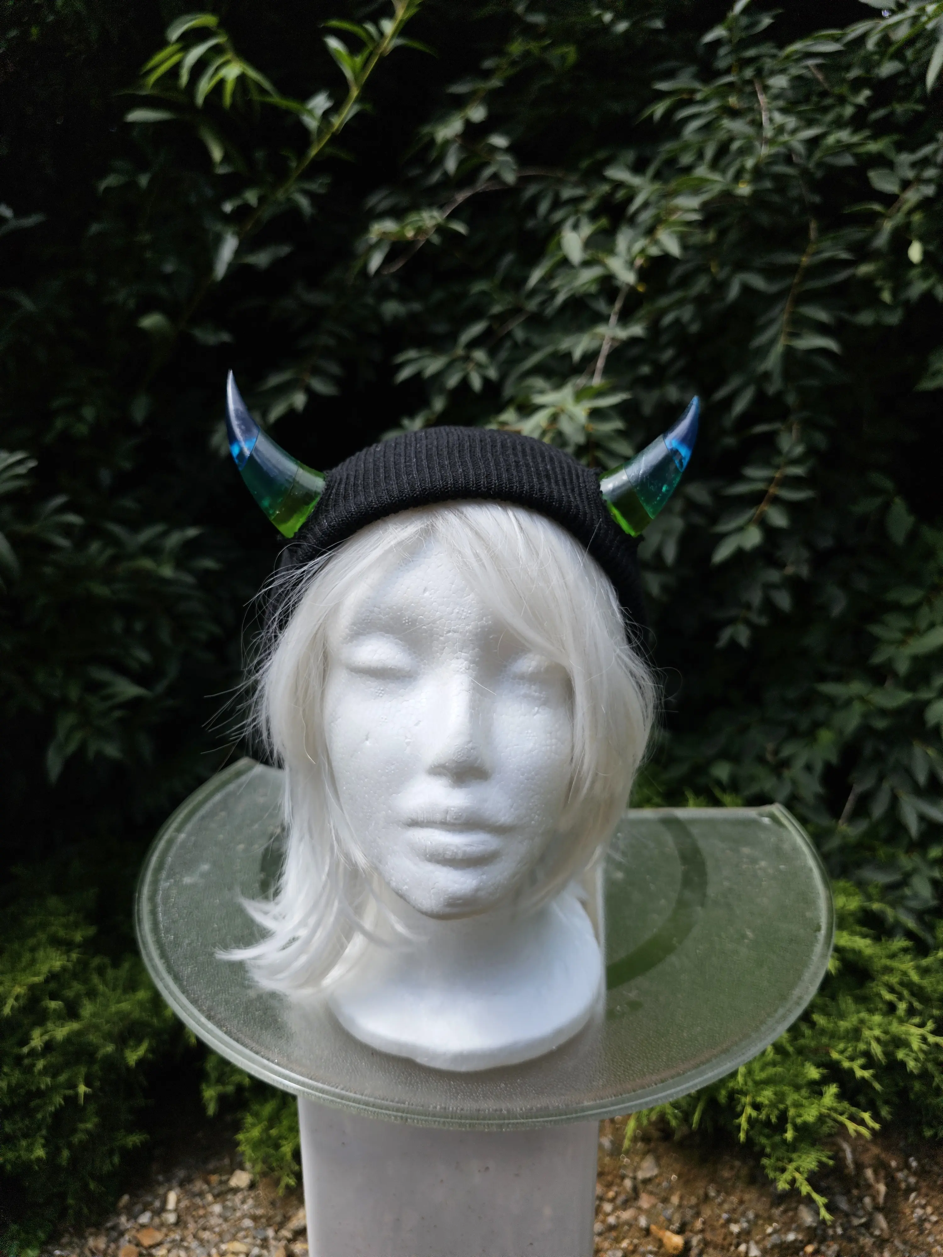 Mermaid, ocean themed Resin horns- In beanie or elastic string- perfect for Cosplay, photoshoots, casual wear accessories