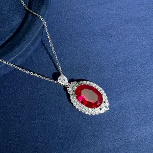 【LIVE】Vintage Red / Green Luxury Elegant Pendant Necklace