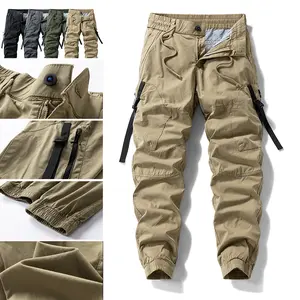 Men’s tactical cargo pants made from pure cotton—quick-drying, breathable, durable, and tear-resistant fabric—featuring multiple pockets and a contoured cut. Lightweight for all seasons, ideal for hiking, fishing, outdoor adventures, and everyday commutin