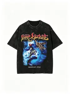 Vintage Washed Limp Bizkit Significant Other Graphic T Shirt, 90s Nu Metal Rap Rock Oversized Tee, Retro Grunge Streetwear Short Sleeve For Concert Fan Outfit Unisex Menswear Soft