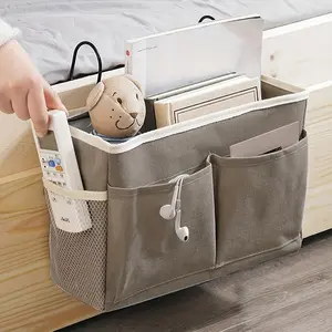 1 multi-functional fabric wall storage hanging bag, suitable for dormitories and various room types, a multi-pocket bedside hanging basket, student bedside sheet storage bag