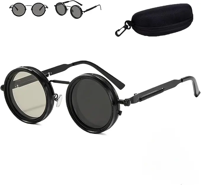 Retro 400v Lens Sunglasses, Nd Filter Sunglasses, 1–9 Step Manual Shade Control, HD UV Protection