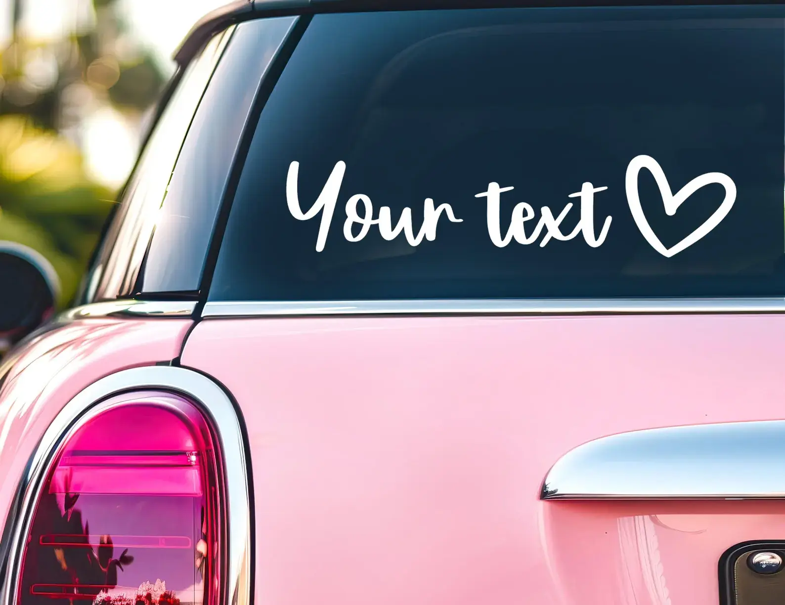 Personalized Car Decal 10x3 inch Custom Name Vinyl Sticker | Permanent Waterproof Car Mirror & Window Decal | Gift for Him & Her
