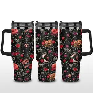 Even in Arcadia 40oz Tumbler, Romantic Books Tumbler 40oz, Dark Romance 40oz Tumbler, Gothic Fantasy Book Tumbler 40oz, Gift for Book Lover, Good Girl Tumbler