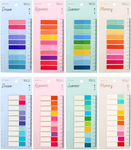 1600 count Sticky Tabs Book Tabs for Annotating Books,Transparent Sticky Notes, Multi-Colored Book Marks for Reading,Writable and Repositionable Page Marks Annotation Tabs (1600)