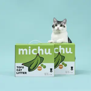 Michu Tofu Cat Litter Gen3 - Natural Clumping Tofu-Based Formula - Value Box 11 Lb Michu Tofu Cat Litter Gen3 - Natural Clumping Tofu-Based Formula - Value Box 11 Lb