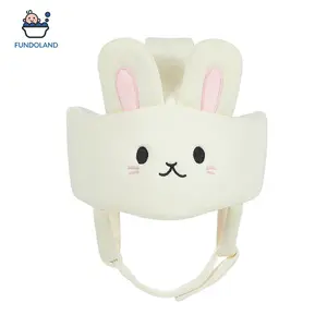 Unisex Funny Bunny Newborn Baby Head Protector Hat - Soft Collision-Resistant, Adjustable Hood, All-Season, Suitable for Crawling, Walking, Funny Bunny Hat