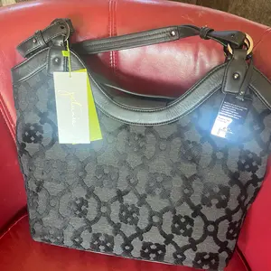 Petunia Pickle Bottom Hudson Hobo Bag Purse - Leather Trim