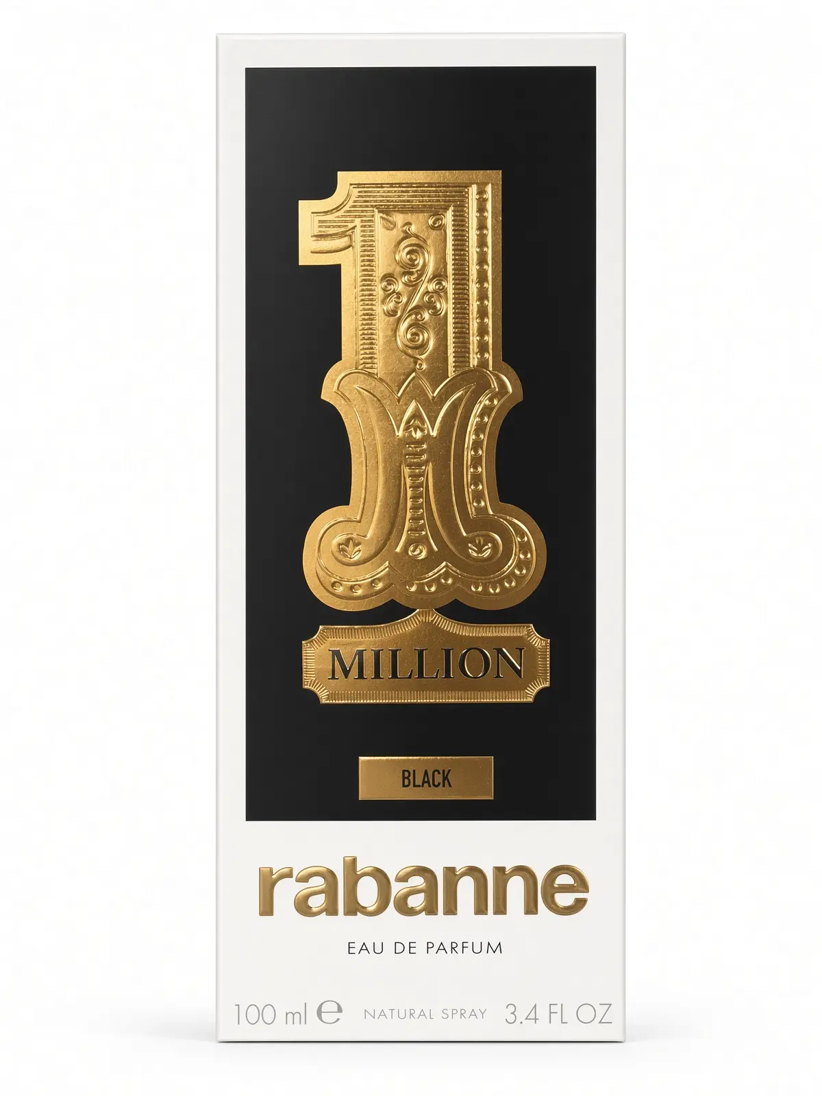 100ml Rabanne 1 Million Black Eau de Parfum Natural Spray for Men