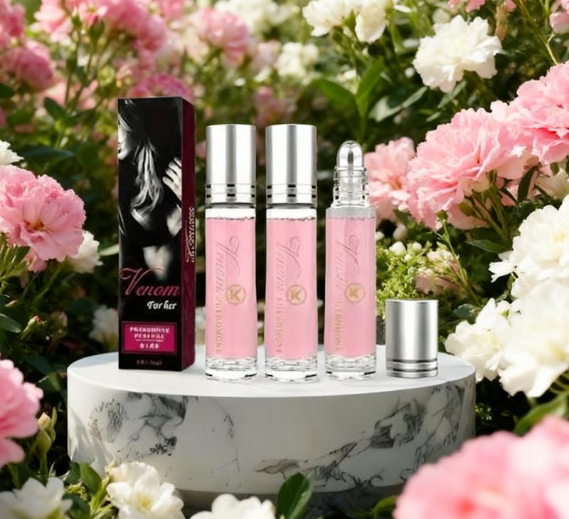 2 Pack Pheromone Perfume Roll-On - Romantic Long-Lasting Scent to Enhance Attraction & Confidence | Portable Gift for Couples, Perfect for Her Daily Use & Special Dates