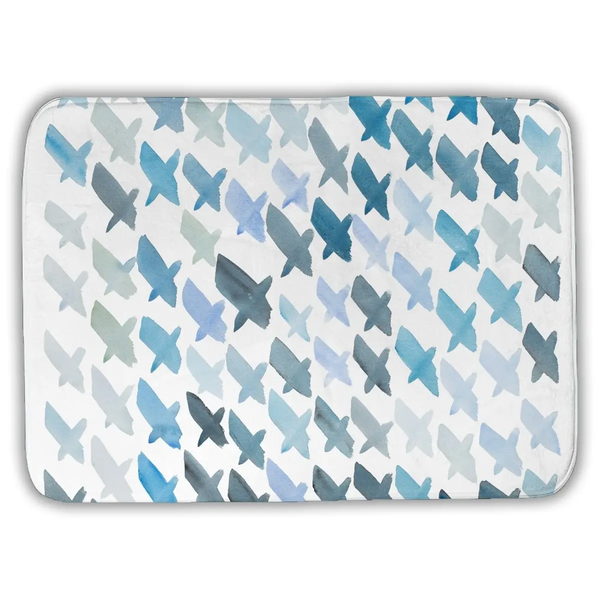 360 Stand Modern Microfiber Foam Rectangle Bath Mat - 17x24 in, Geometric X-Design, Water Absorbent Ultra Absorbent Bathroom Accessory, Microfiber Cloth Material, Minimalist Home Bathroom Decor, Ideal Gift, Bathroom Floor Mat, Water Absorbent Mat
