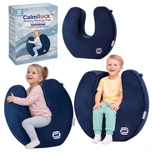 FranFusion CalmRock™ Sensory Rocking Chair Sensory Soft Squeeze Seat Calming Compression Chair for Kids with Sensory Needs, Washable Cover, Rocking Design
