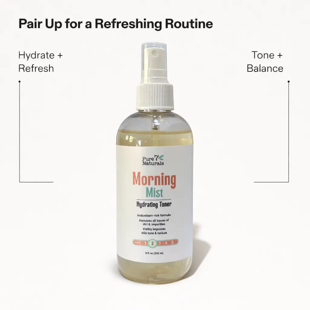 Morning Mist Hydrating Toner | Pore Refining, Balancing & Hydrating Face Toner for Clear, Glowing Skin