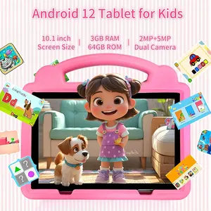10.1 Android tablet, installation of smart applications, knowledge park, IWAWA education software with parental control, anti fall portable design, Christmas bestseller, no adapter, multi-color selection
