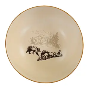 White Pine Ceramic Serving Bowl