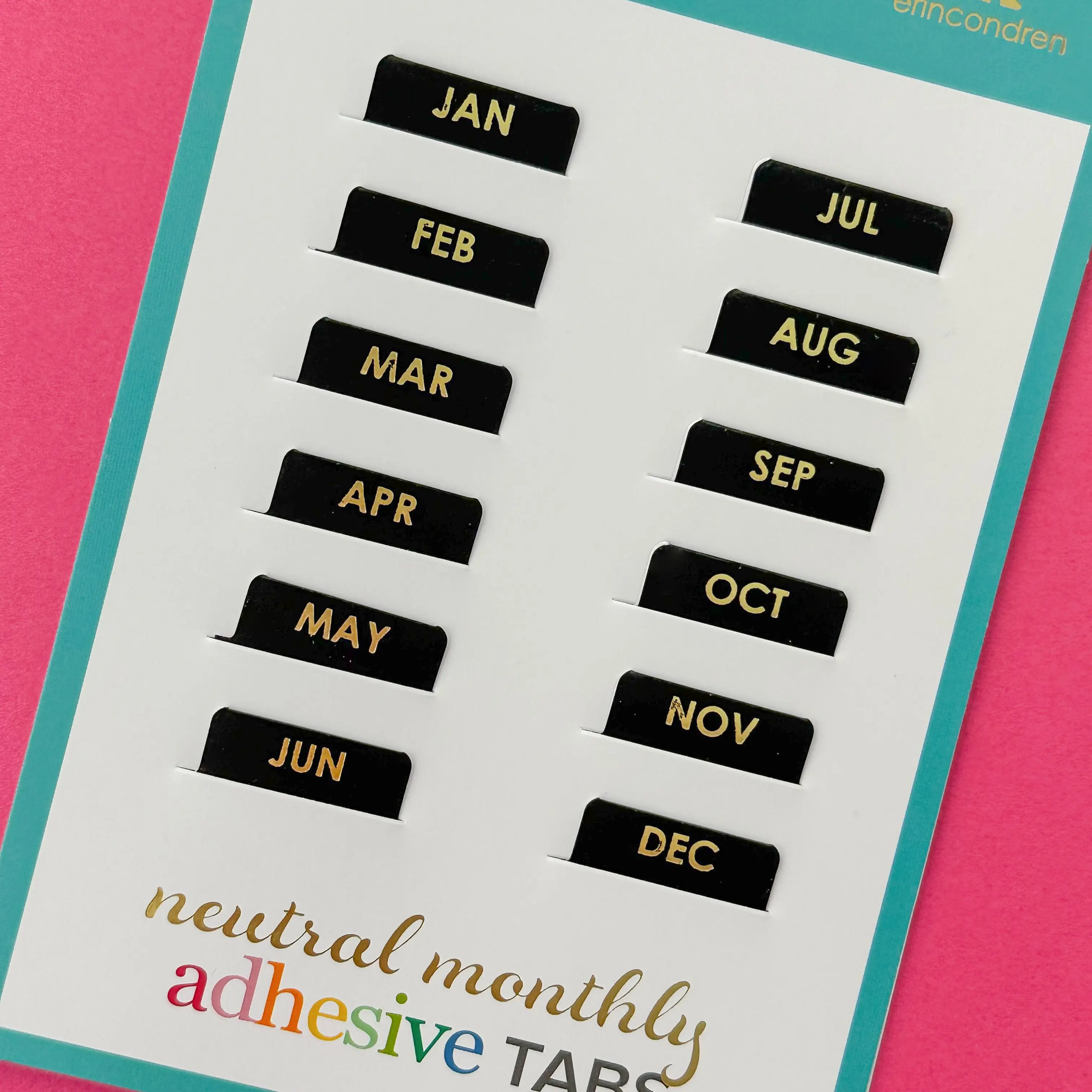 Monthly Neutral Planner Tabs Monthly Neutral Planner Tabs