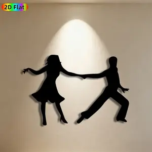 1pc Dancing Couple Metal Wall Art,Dynamic Dancing Couple Statue Mural,Ideal Gift for Valentine's Day, Wedding, Dance Decor Enthusiasts, Rust-Resistant Metal Wall Decor Wall Sculptures, Perfect for Bedroom Walls & Garden Fence Dancing Enthusiasts