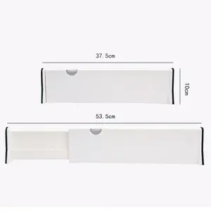 Adjustable Storage Drawers Divider Retractable Plastic Drawer Partition Holder Household Storage Clapboard Kitchen Organizador Expandable & Adjustable 37.5x10x53.5cm Organiser