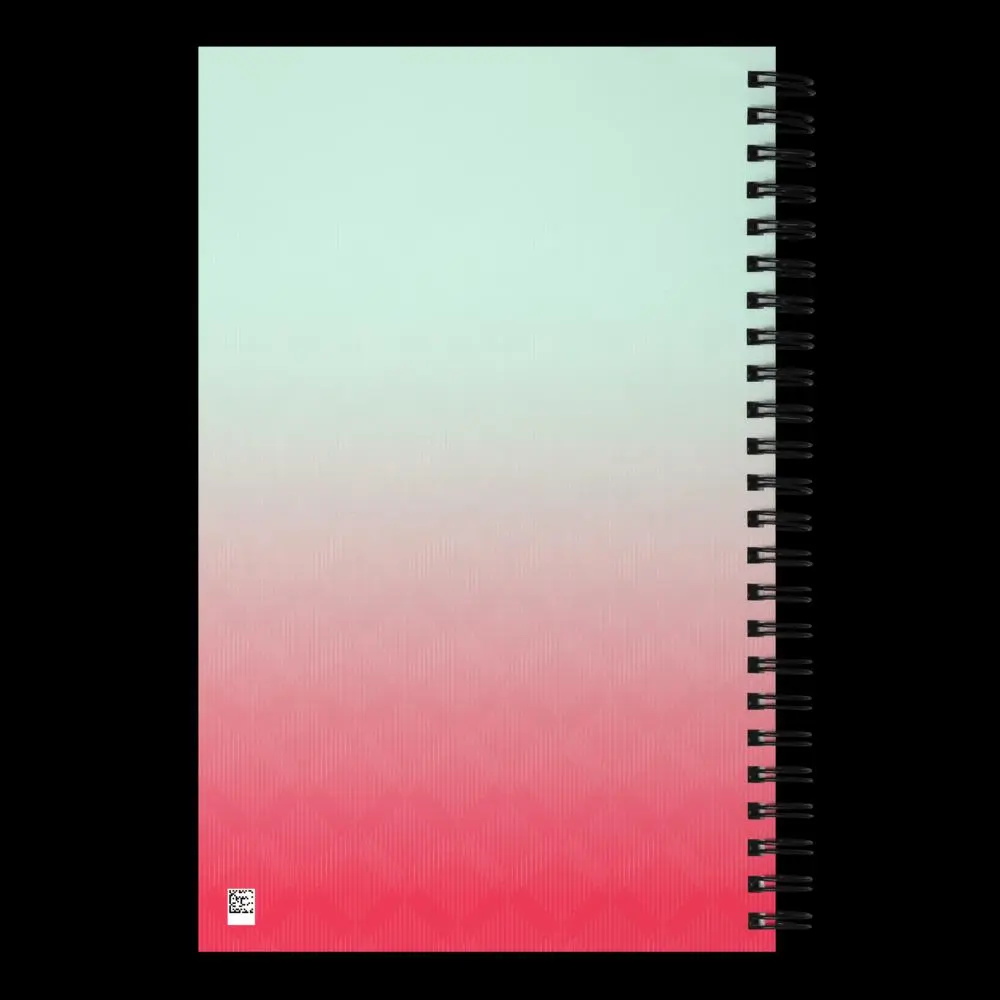 Custom Wire-Bound Spiral Notebook with Soft-Touch Coating in 5.5x8.5 Inches Size