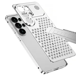 Phone Case - Designed for The for Samsung for Galaxy S26 Ultra, This Aluminum Alloy Cover Features a Finely Crafted Lens Hole And a Cooling Hollow Design, Also Compatible with The for Galaxy S25 Ultra