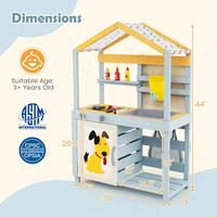 Grey w/Blackboard, Storage Bag & Metal Baskets