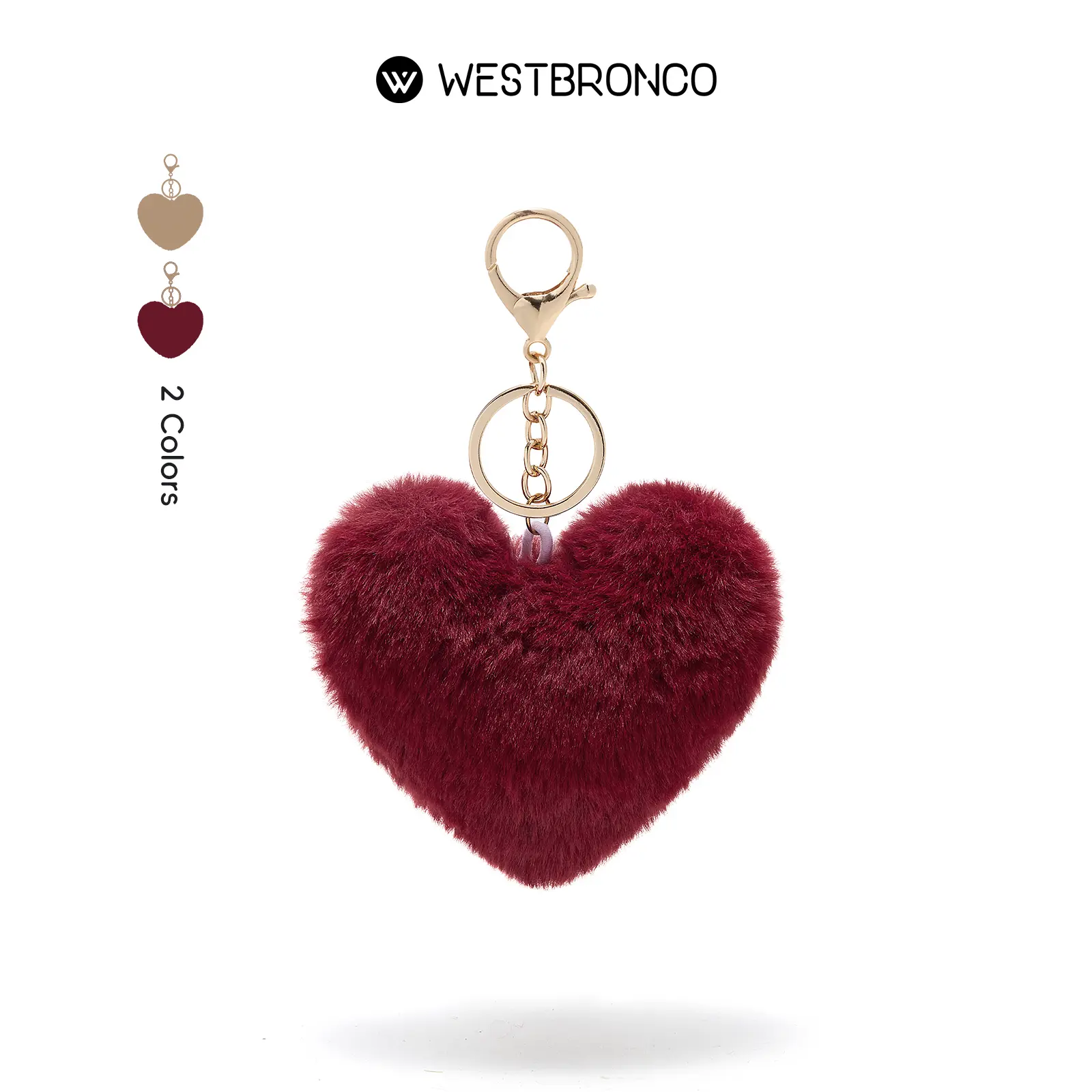WESTBRONCO Soft Plush Charm Keychain - Unisex, All Ages Everyday Casual Wear Bag Accessory for Handbags, Shoulder Bags