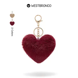 [Valentine's Day Gift]WESTBRONCO Plush Charm Keychain Handbag Shoulder Bag Backpack Cute Fashionable Small Keychain