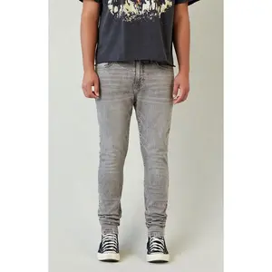 Pacsun Men's Bryce Stacked Skinny Jeans Stretch Gray