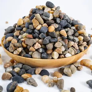 River Rocks Stones Natural Decorative Mixed Color Pebbles Fish Tank Gravel Small Garden Rocks Soil Cover for Aquariums, Landscaping, Vase Fillers, Succulent, Tillandsia, Cactus, Terrarium Plants 2.2lb