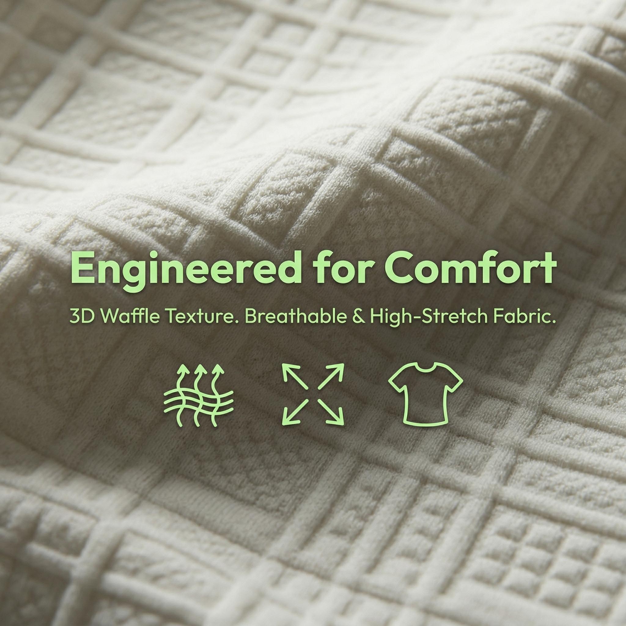 Mens Textured Half Zip Polo Shirt, Breathable Short Sleeve Golf Casual Tee for Men