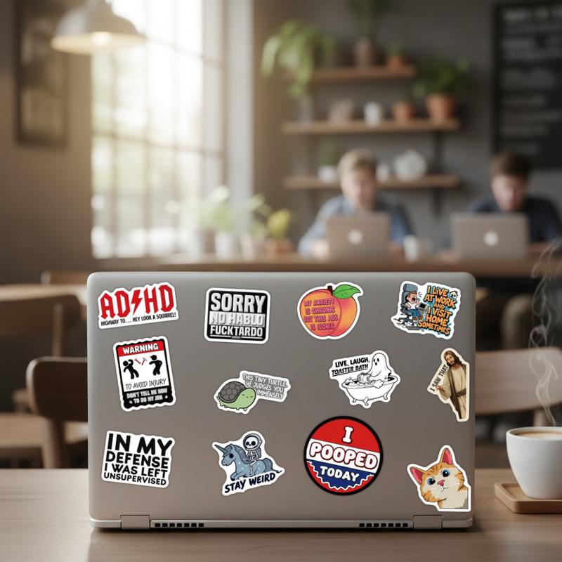 135PCS Funny Stickers for Adults Waterproof Vinyl Sarcastic Meme Decals for Laptop Water Bottle Hard Hats  Kindle Journal Scrapbook Bumper Skateboard Luggage No Repeats